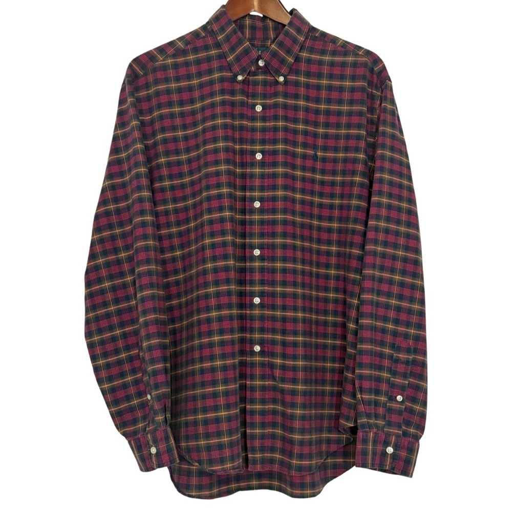 Polo Ralph Lauren Classic Fit Plaid Button-Down Shirt Navy/Multi Plaid XL